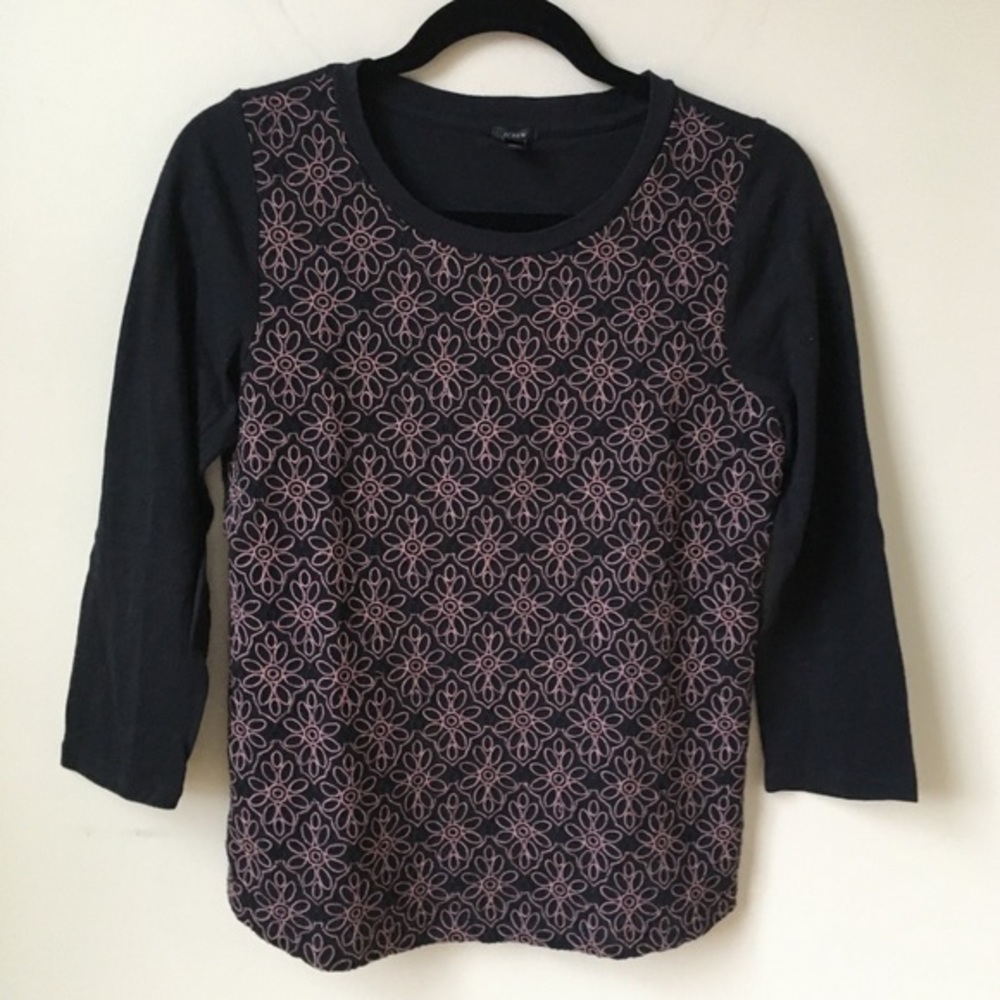 J. Crew Brocade Tee‎